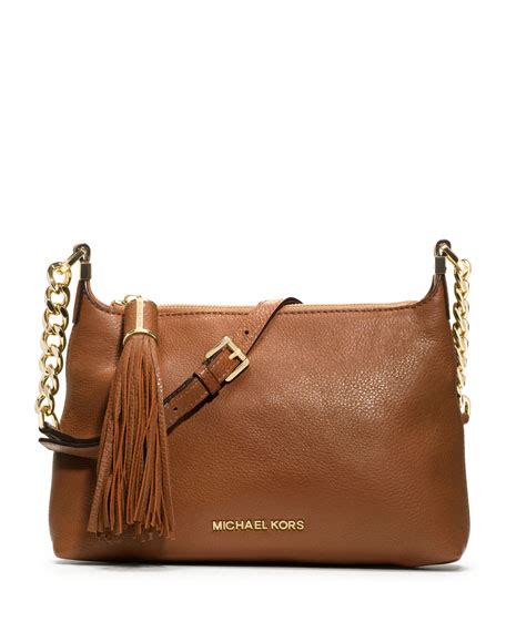 michael kors small bedford tassel pebbled messenger bag|Michael Kors Bedford Bag for sale .